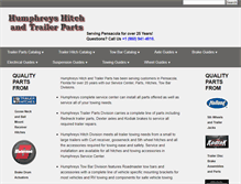 Tablet Screenshot of humphreyshitchandtrailerparts.com